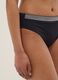 Slip da mare in tessuto elasticizzato nero con ricami_3