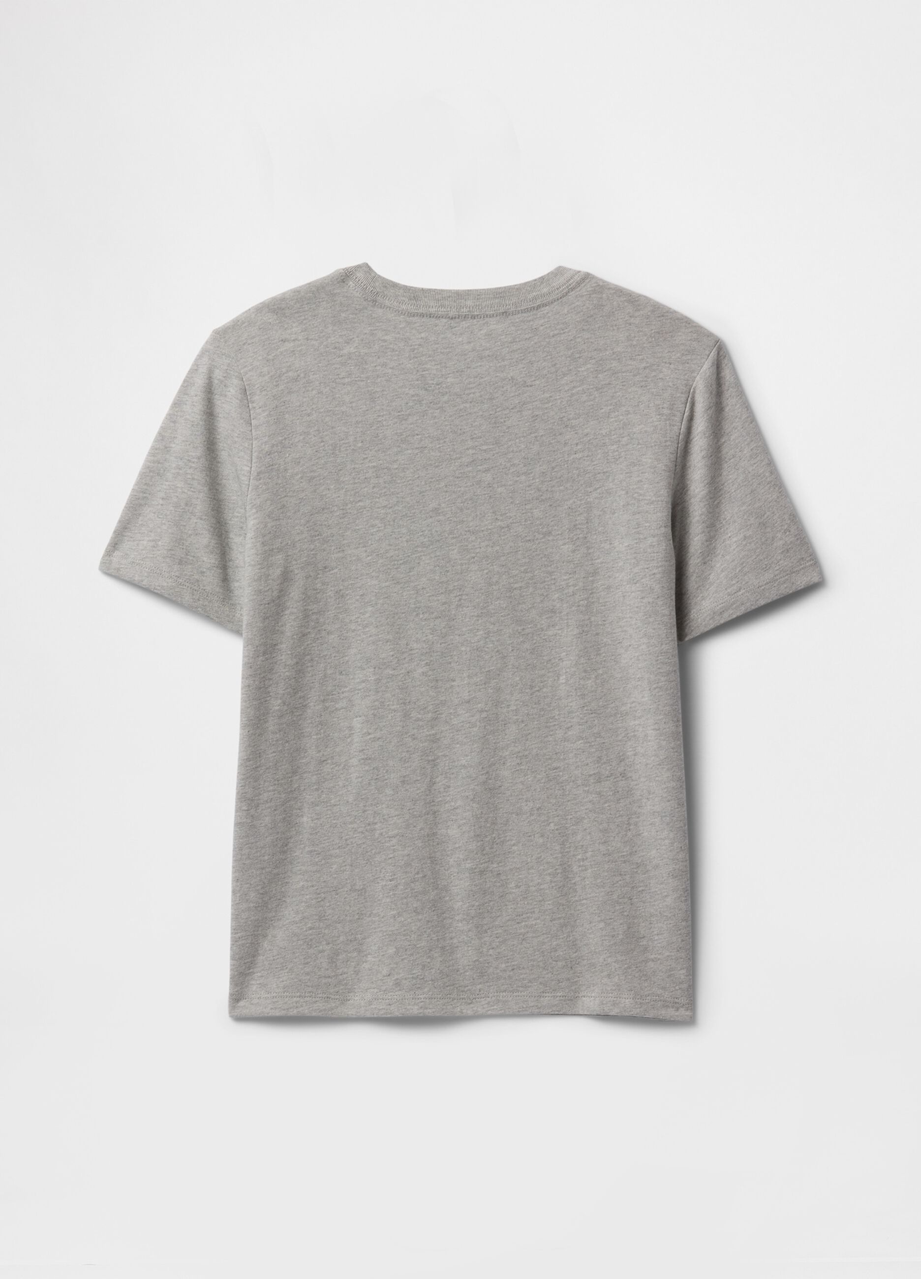Light grey crew neck T-shirt