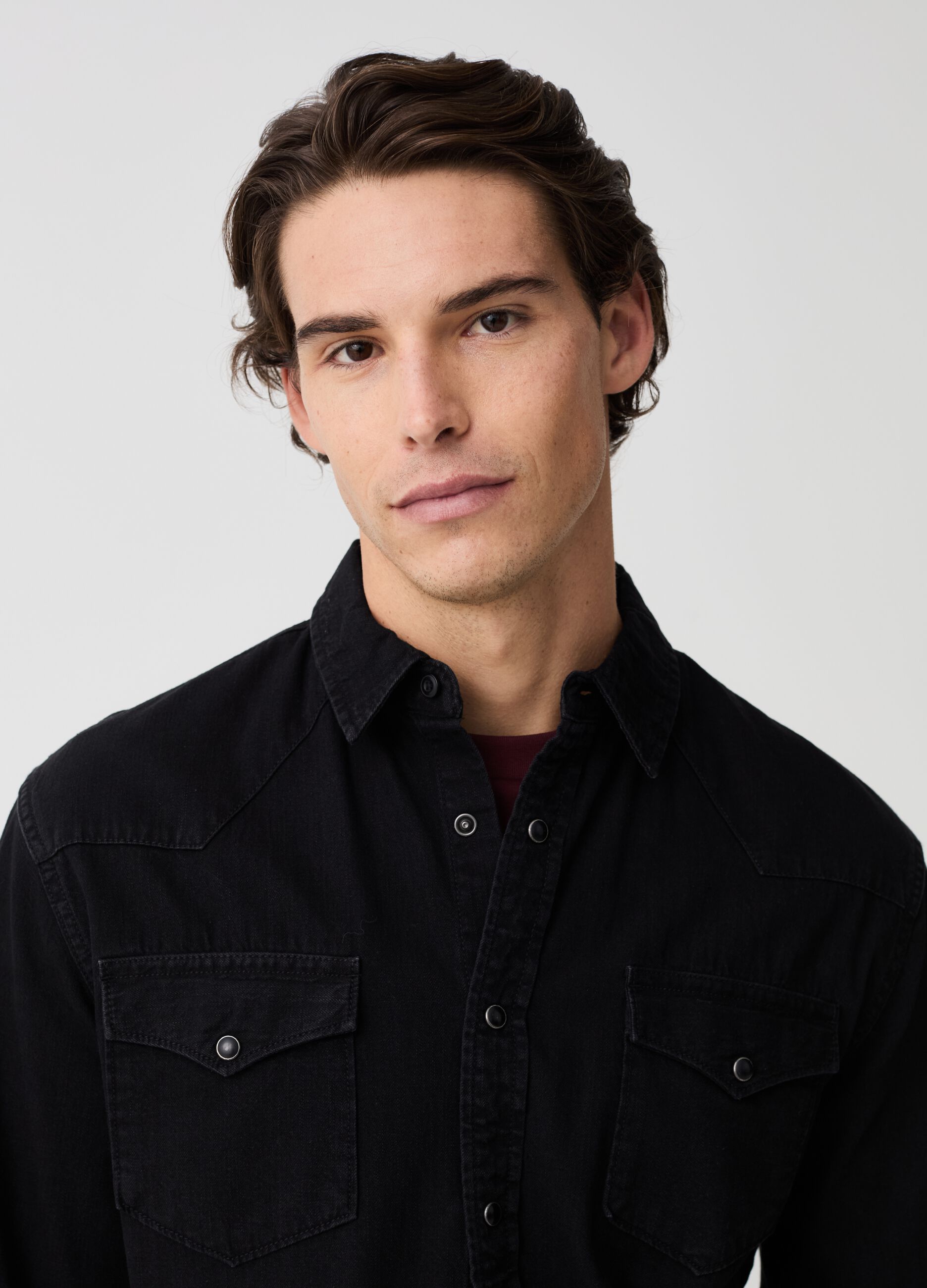Camicia jeans 2024 uomo ovs