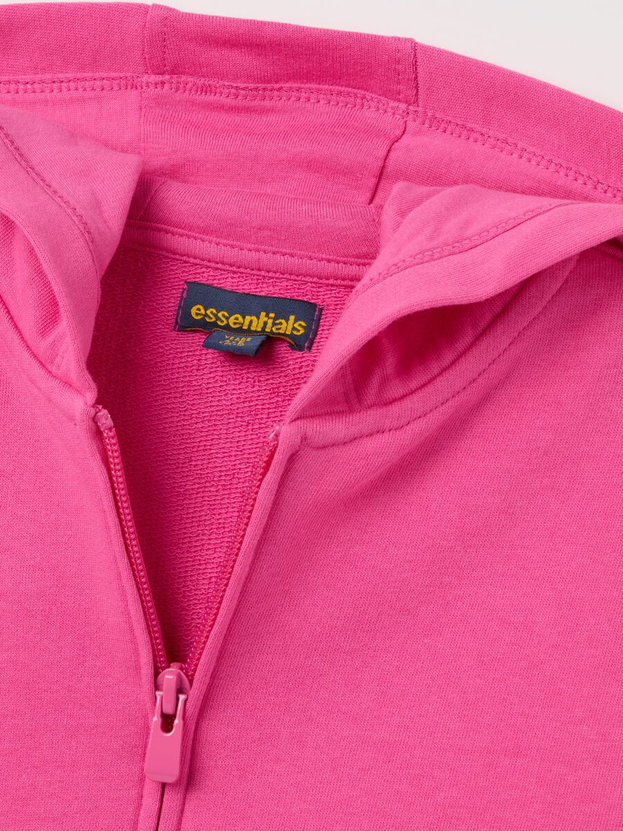 Full-zip sweatshirt in French terry with hood_2