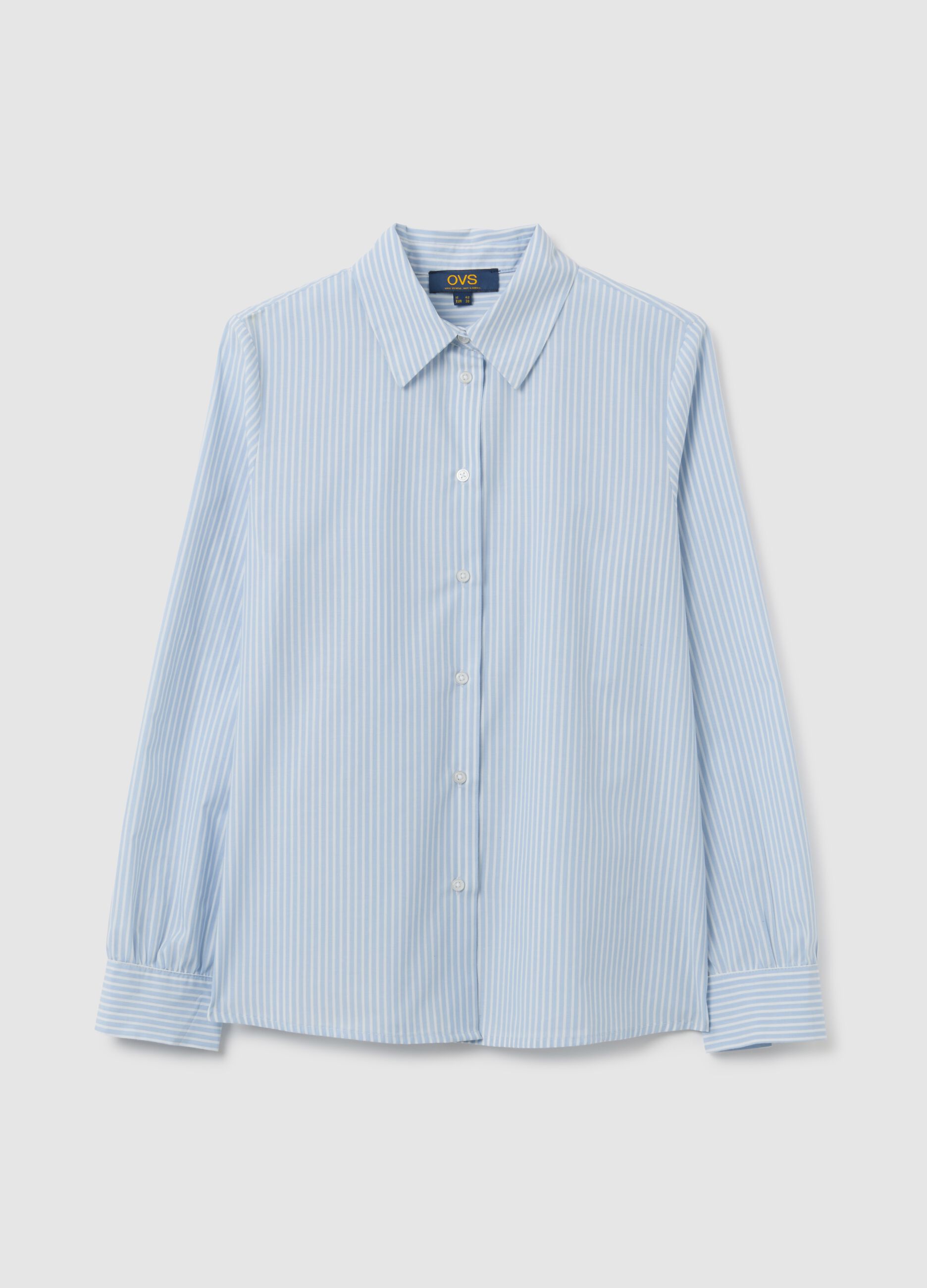 Camicia in misto cotone multicolor slim fit