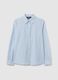 Multicolour cotton blend slim fit shirt_4