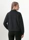 Felpa full zip grigia in viscosa elasticizzata a righe con colletto_3
