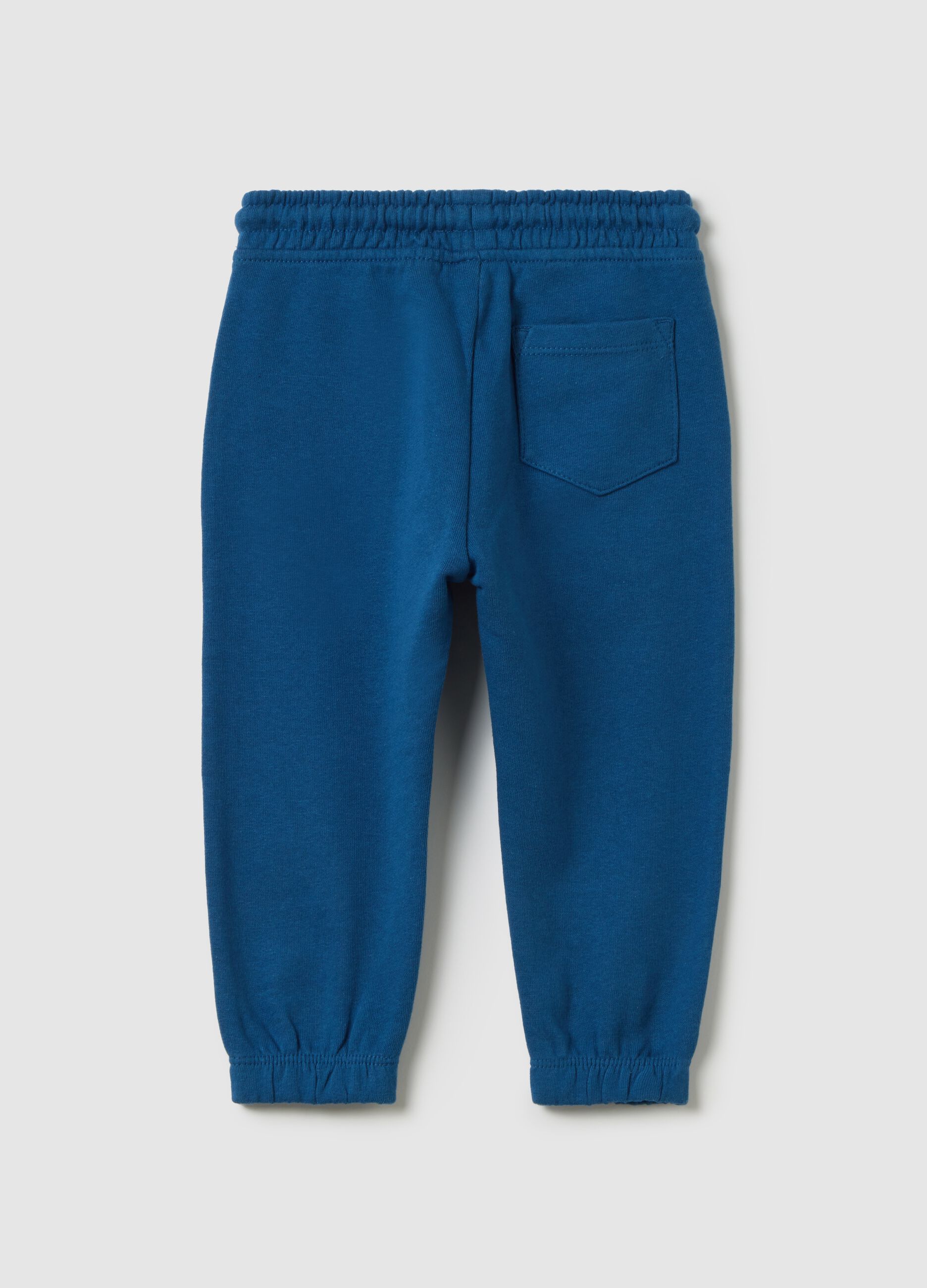 Children's blue cotton jogger trousers
