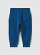 Children's blue cotton jogger trousers_1