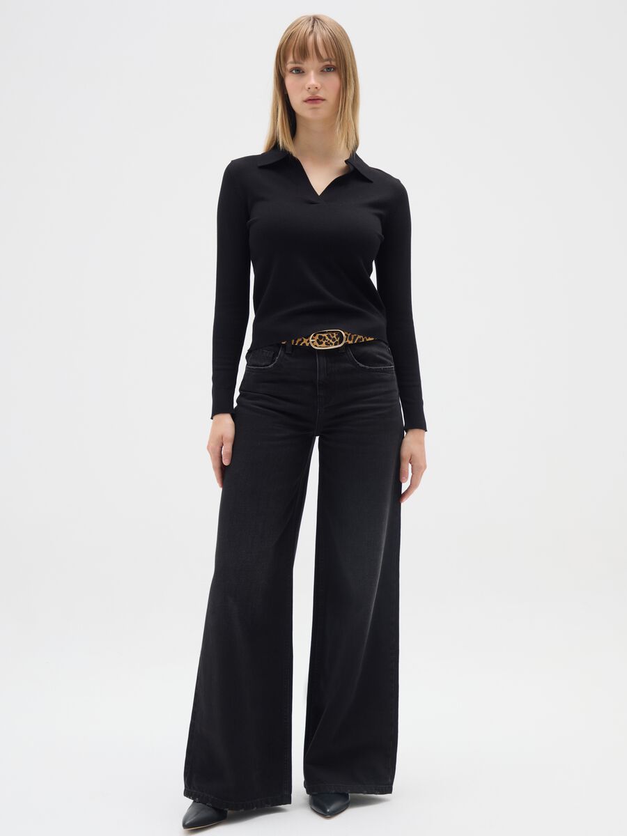 Regular fit black jumper_1