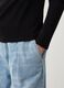 T-shirt with round neckline and diamanté trim_3