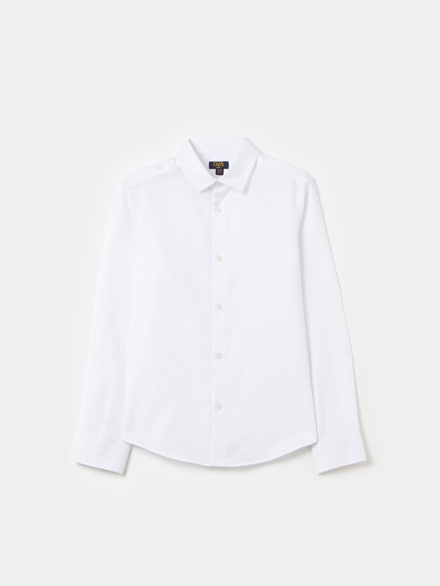 Cotton piquet shirt_0