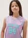 Purple V-neck tank top_2