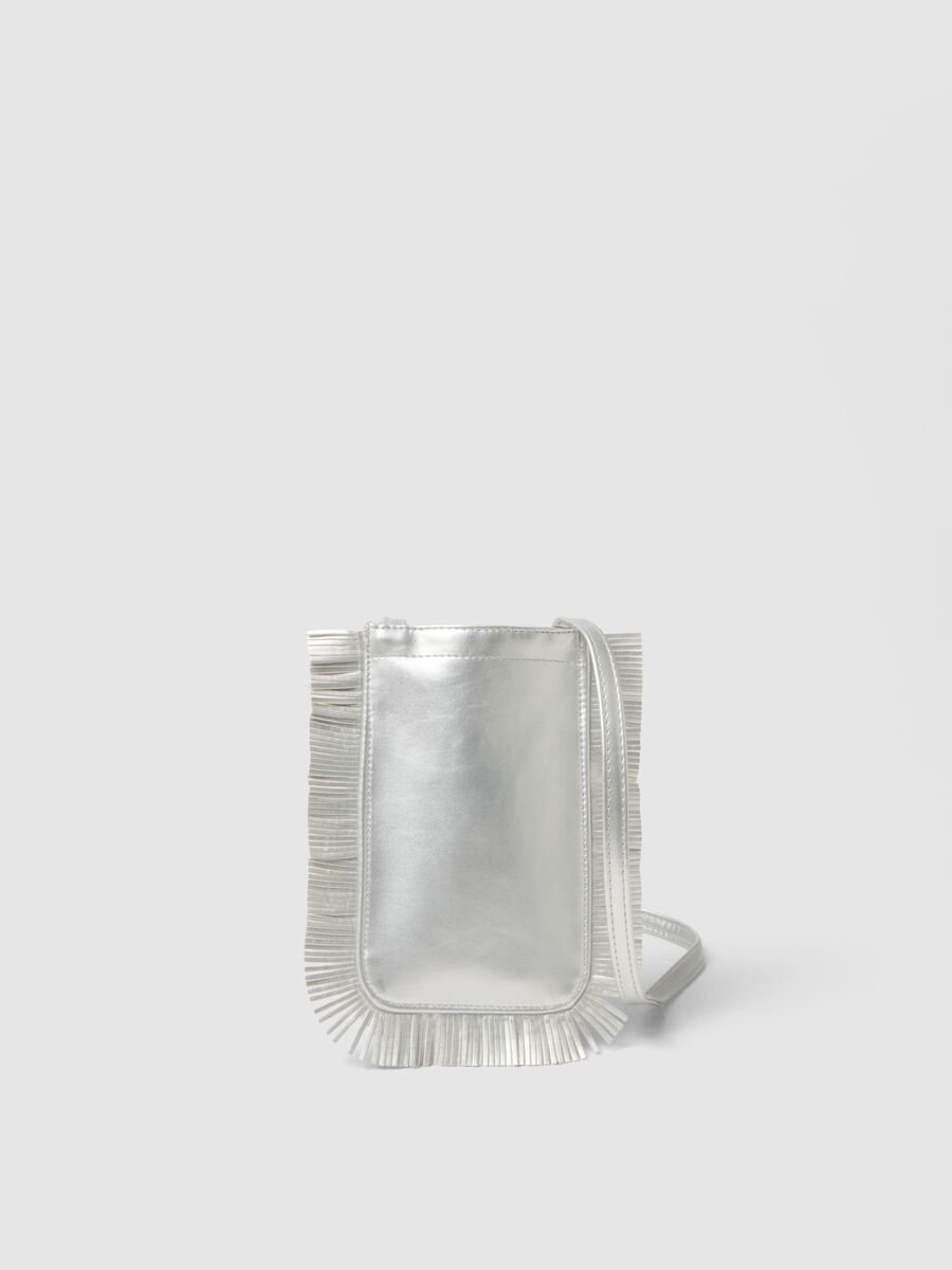 Borsetta argento con frange per bimba_1