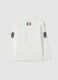 T-shirt bianca in cotone elasticizzato con stampa Ducati per bambino_1
