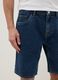 Blue denim Bermuda shorts in cotton blend, regular fit_3