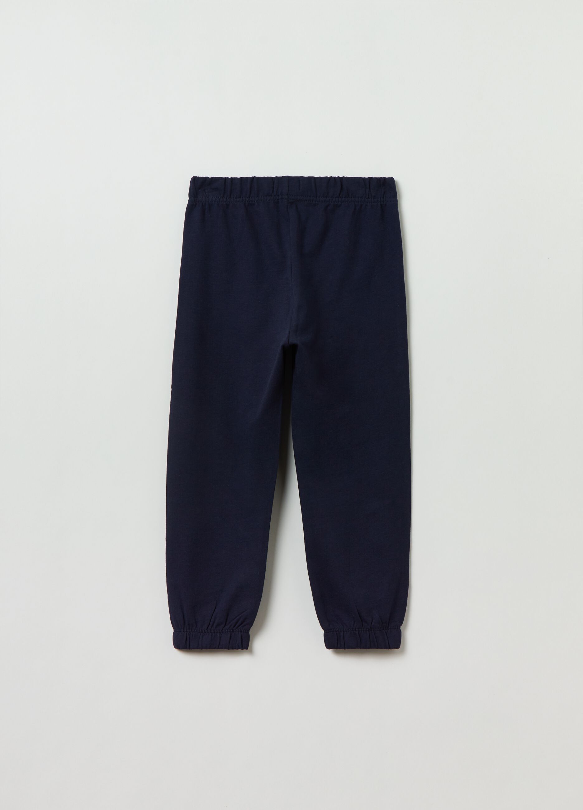 Joggers in felpa con profili elasticati