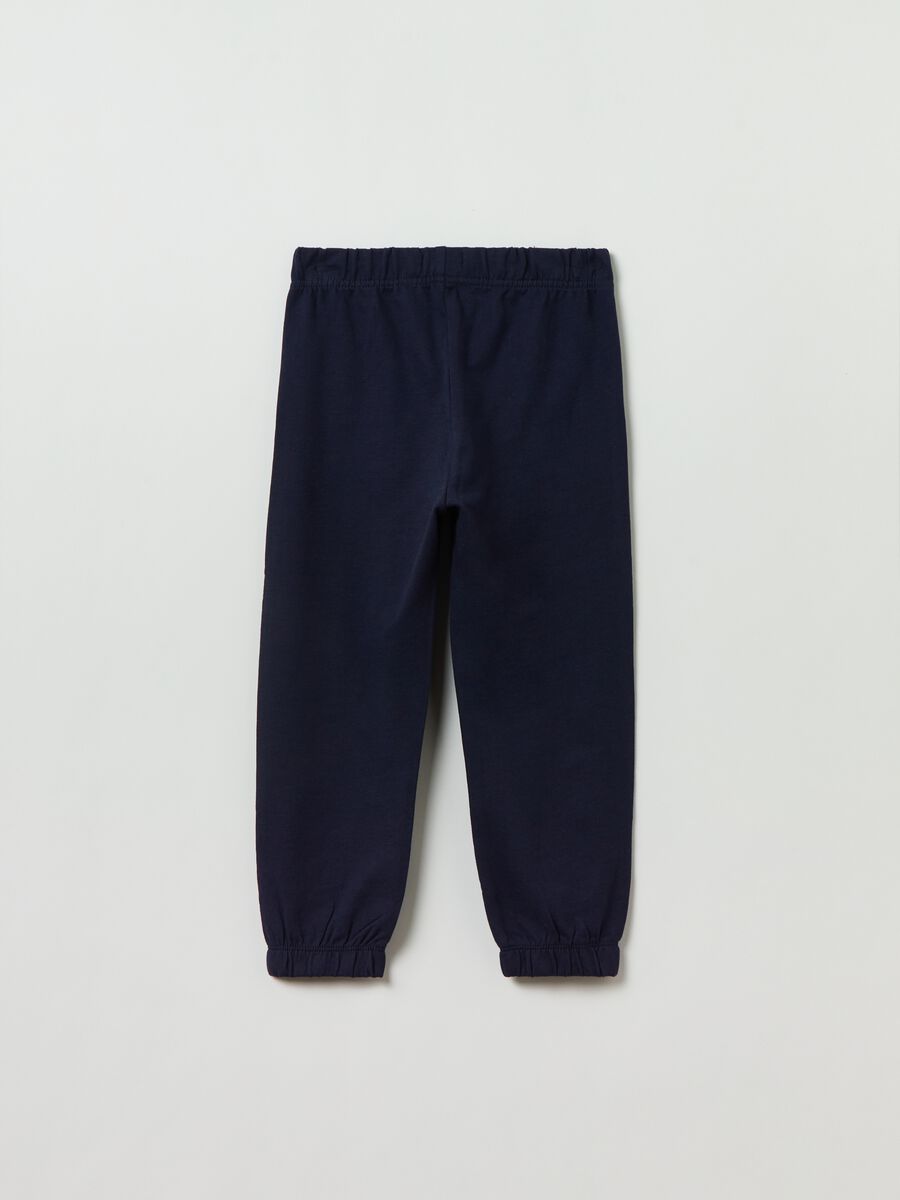 Joggers in felpa con profili elasticati_1