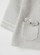 Baby's grey pure cotton cardigan regular fit with koala pocket_2