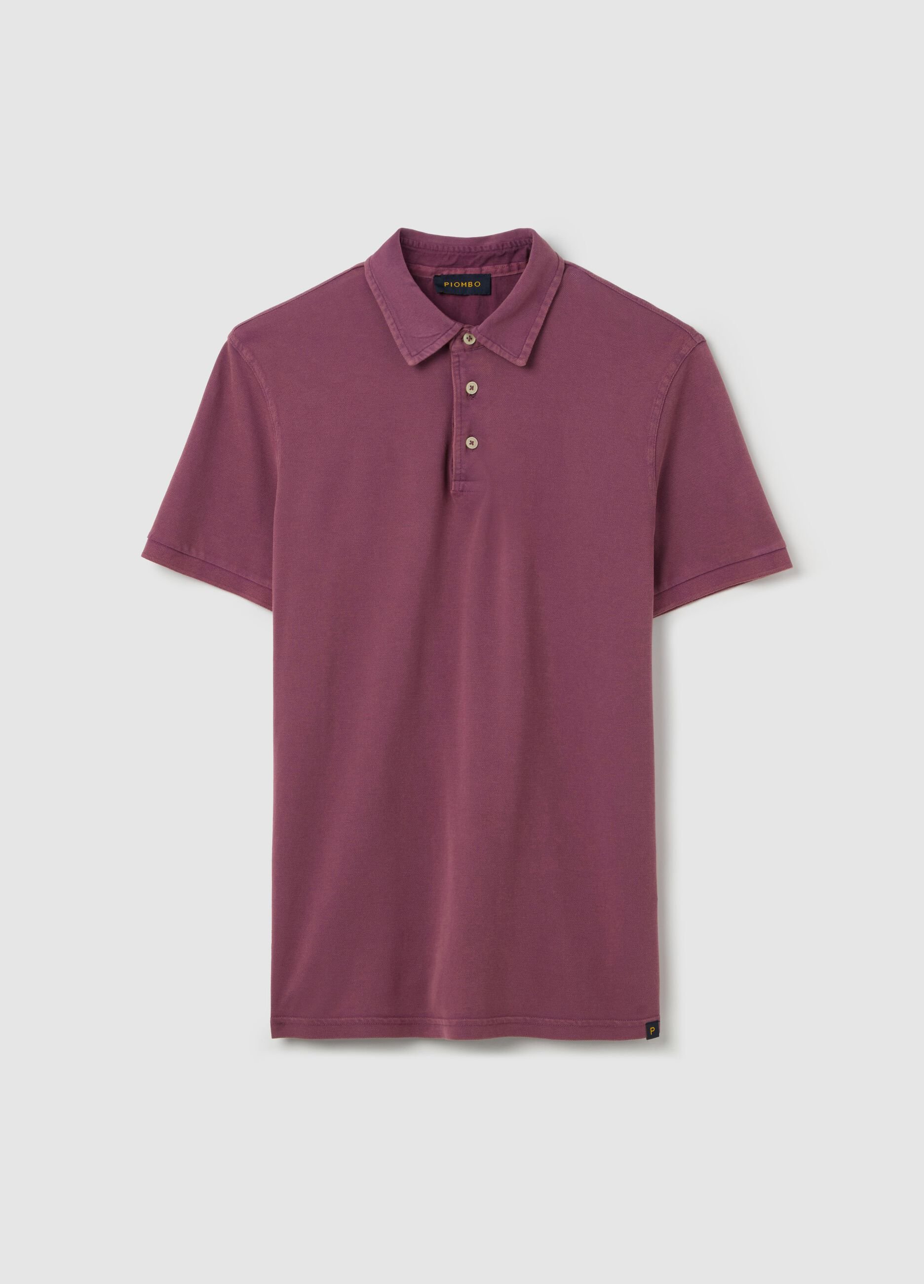 Cotton pique polo shirt