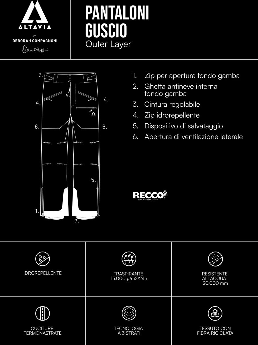 Pantaloni guscio ALTAVIA WITH DEBORAH COMPAGNONI_2