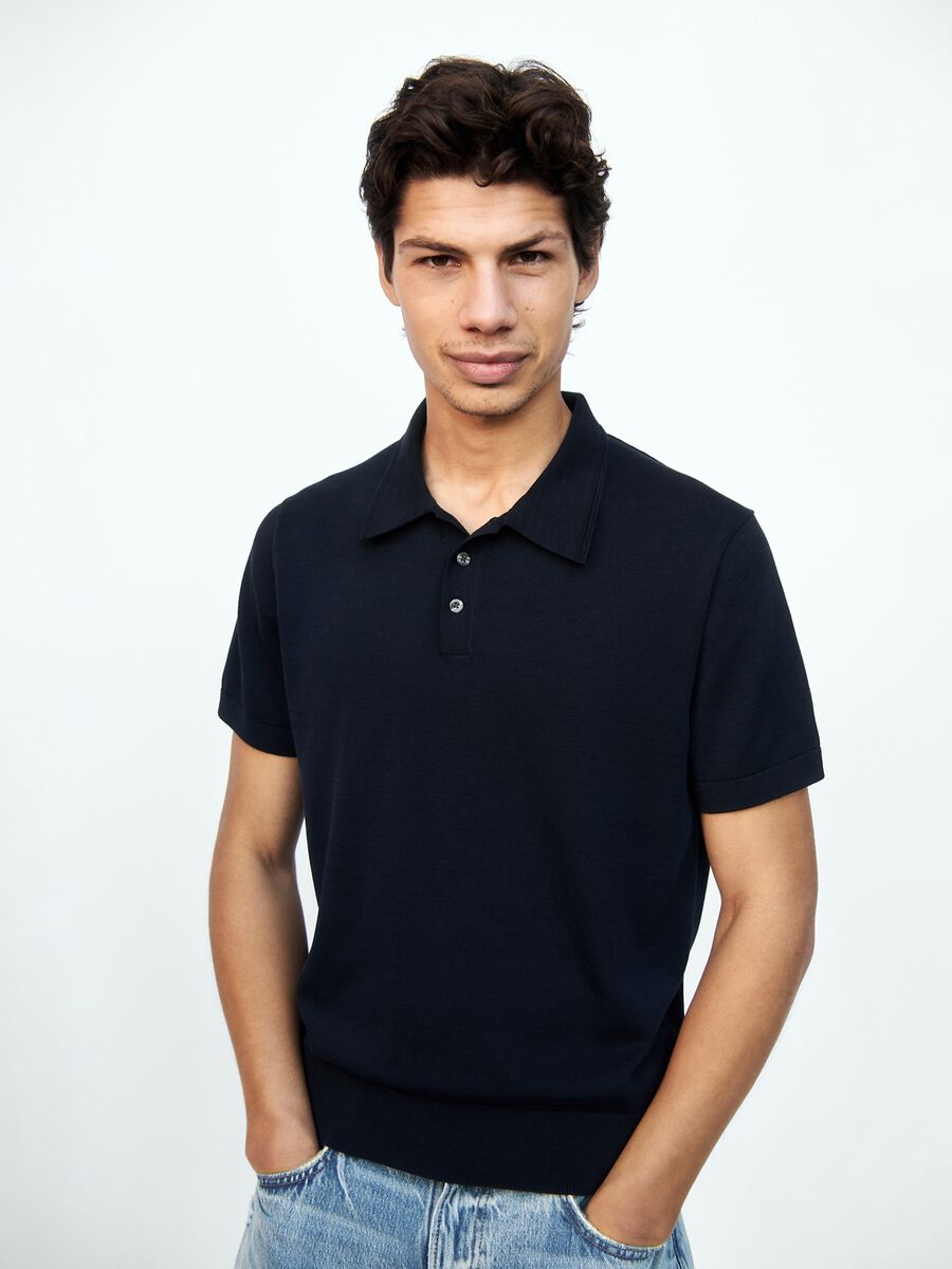 Pure cotton short-sleeve polo shirt_3
