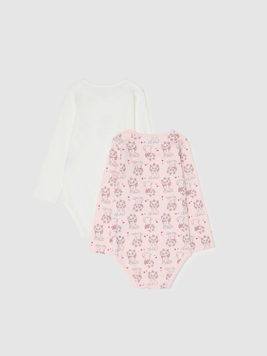 Multi-coloured pure cotton baby bodysuit twin pack_1