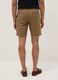 Beige chino shorts in pure cotton, regular fit_2