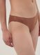 Slip marrone in microfibra elasticizzata a vita regular_3