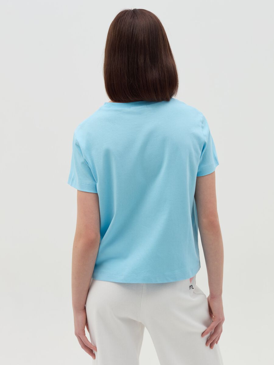 Cotton T-shirt with round neck_3