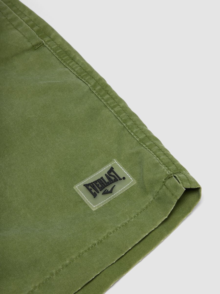 Sea-green boxer swim shorts with drawstring_1