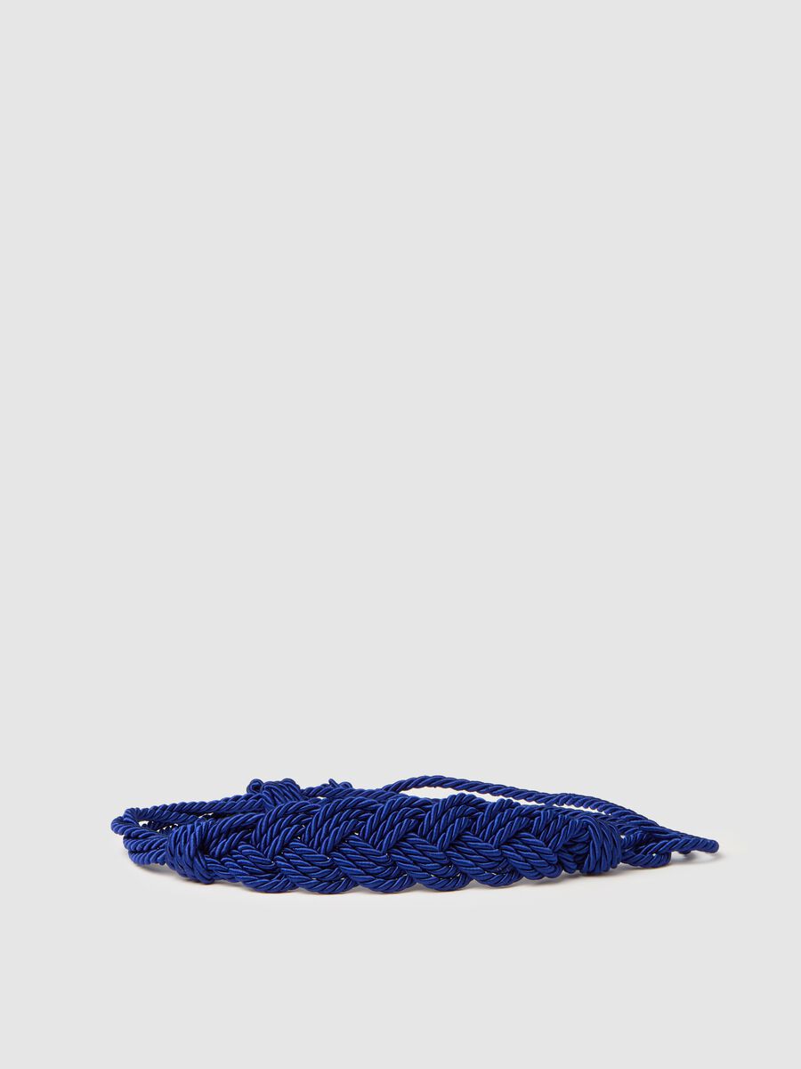 Cord belt with braiding_0