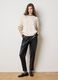 Black Patent Leather Regular Fit Trousers_0
