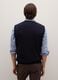 Blue Merino Wool Waistcoat Regular Fit_2