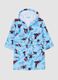 Blue pure cotton hooded MARVEL Spider-Man bathrobe for boys_0