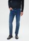 Jeans in denim blu in cotone elasticizzato slim fit_1