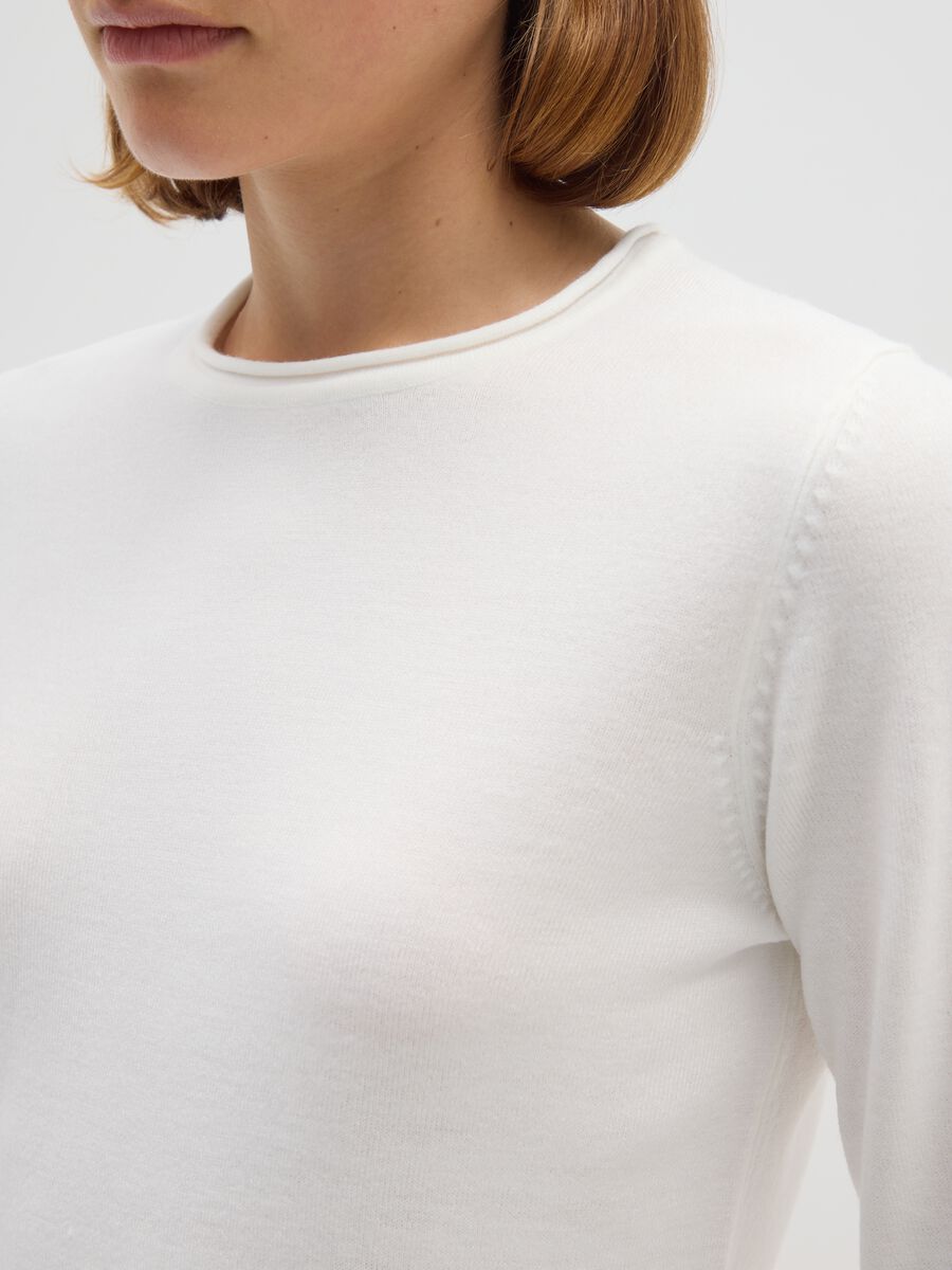 White sweater in pure acrylic_3