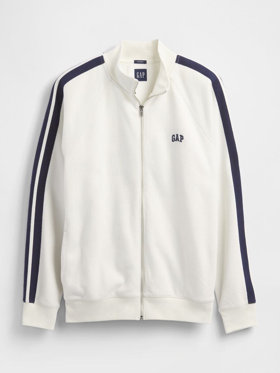 White Full Zip Hoodie_4