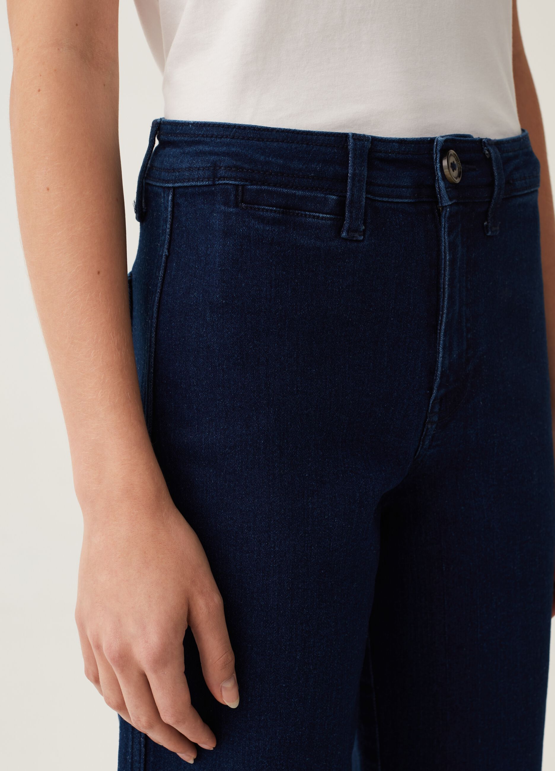 Jeans culotte wide leg