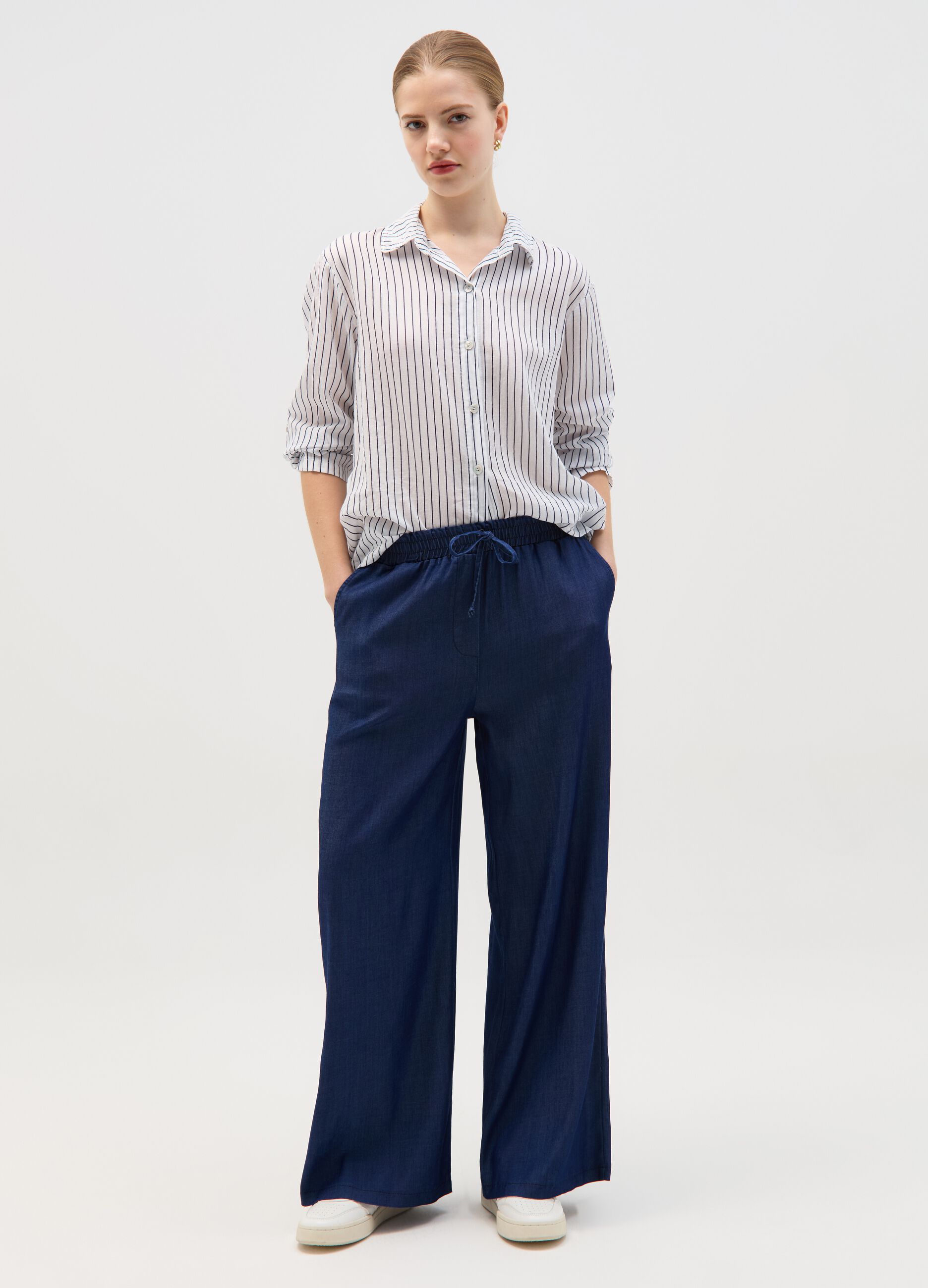 Ovs Joggers fluido wide leg con coulisse