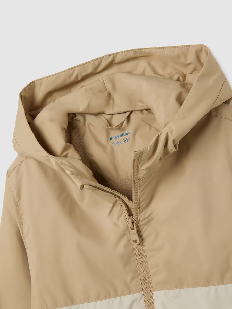Kid's jacket in multicolour water-repellent fabric_2