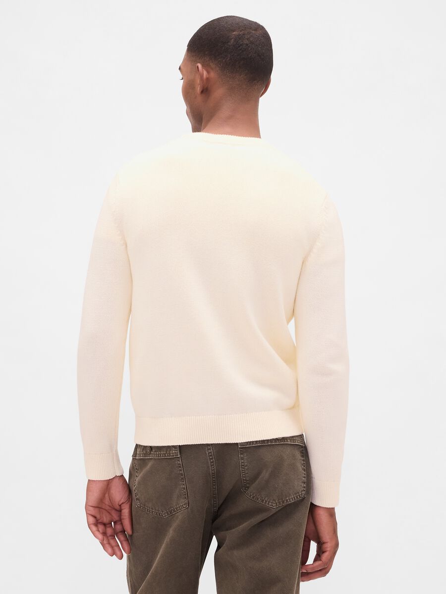 White Cotton Pullover_2