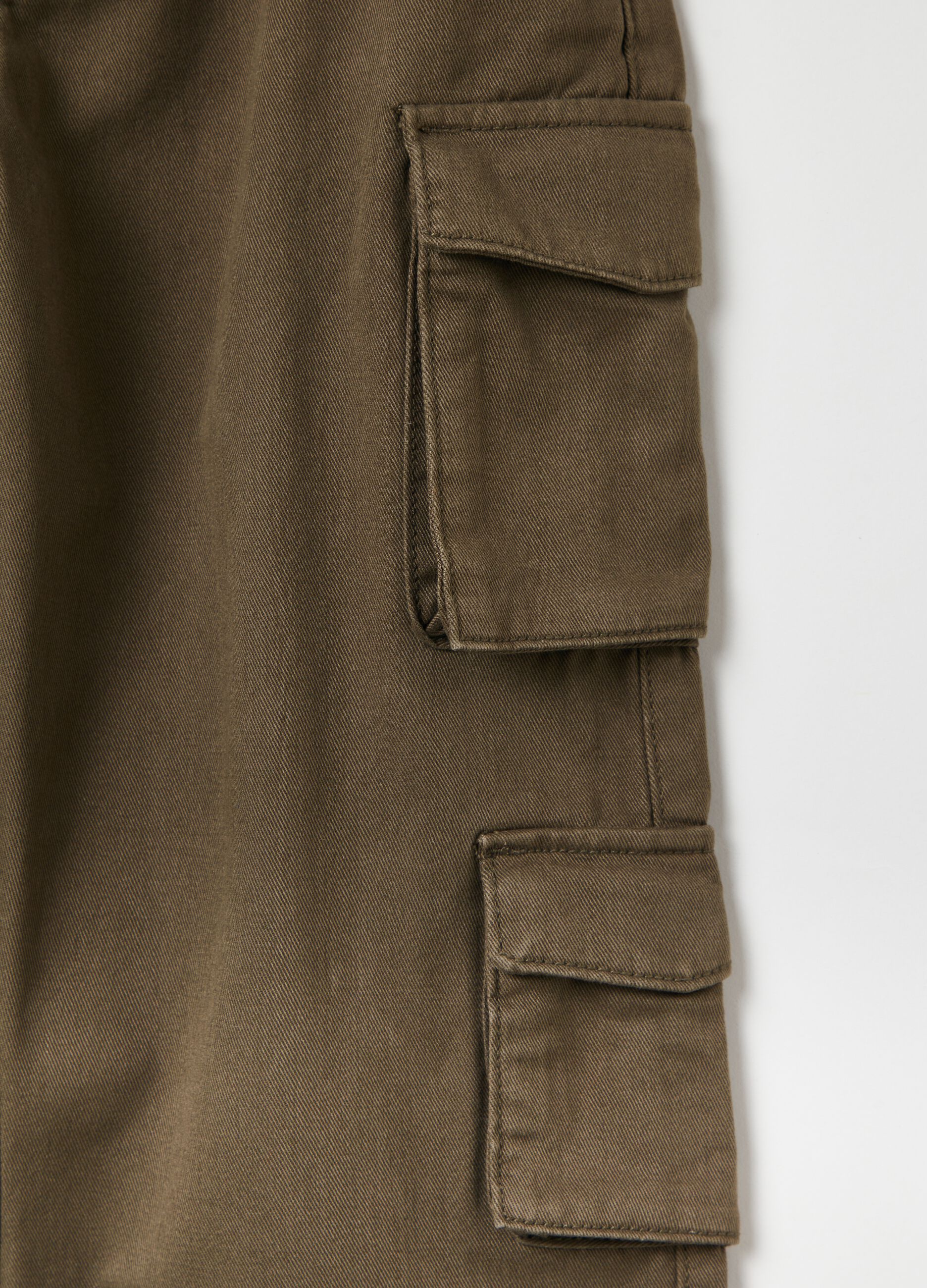 Pantaloni cargo wide leg_2