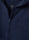 Blue pure cotton hoodie with crew neck_1
