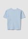 Light blue pure cotton printed T-shirt, regular fit_1
