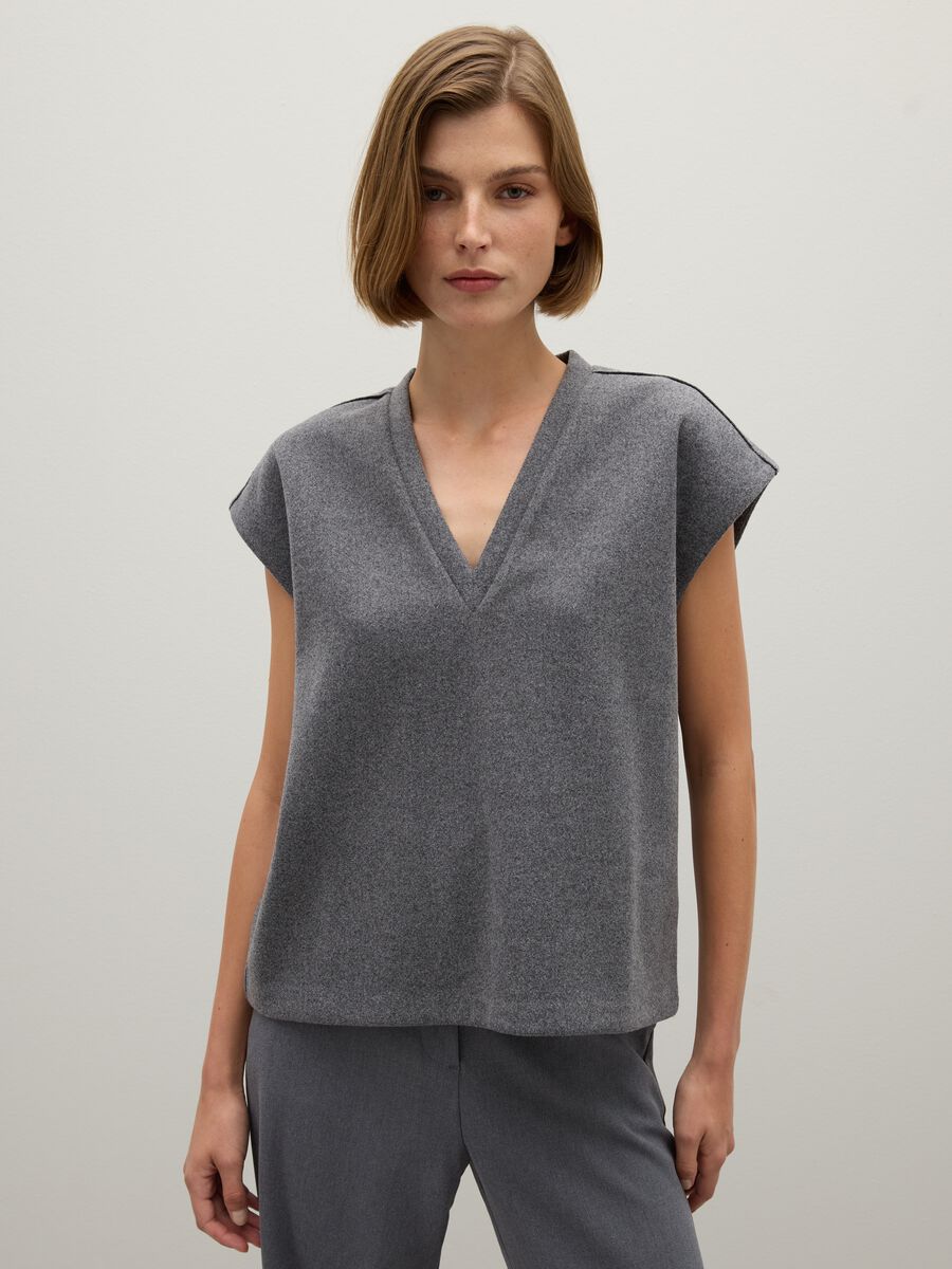 Grey Oversized Waistcoat_0