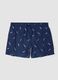 Costume boxer blu con stampa all over_0