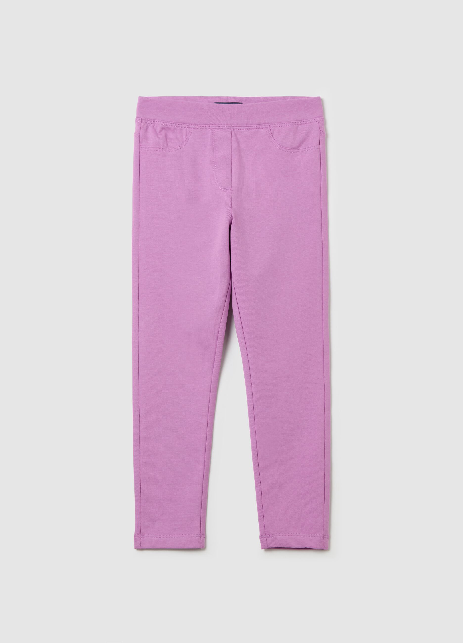 Stretch cotton treggings