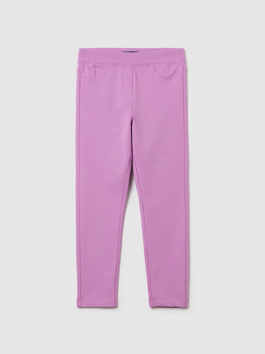 Stretch cotton treggings_0