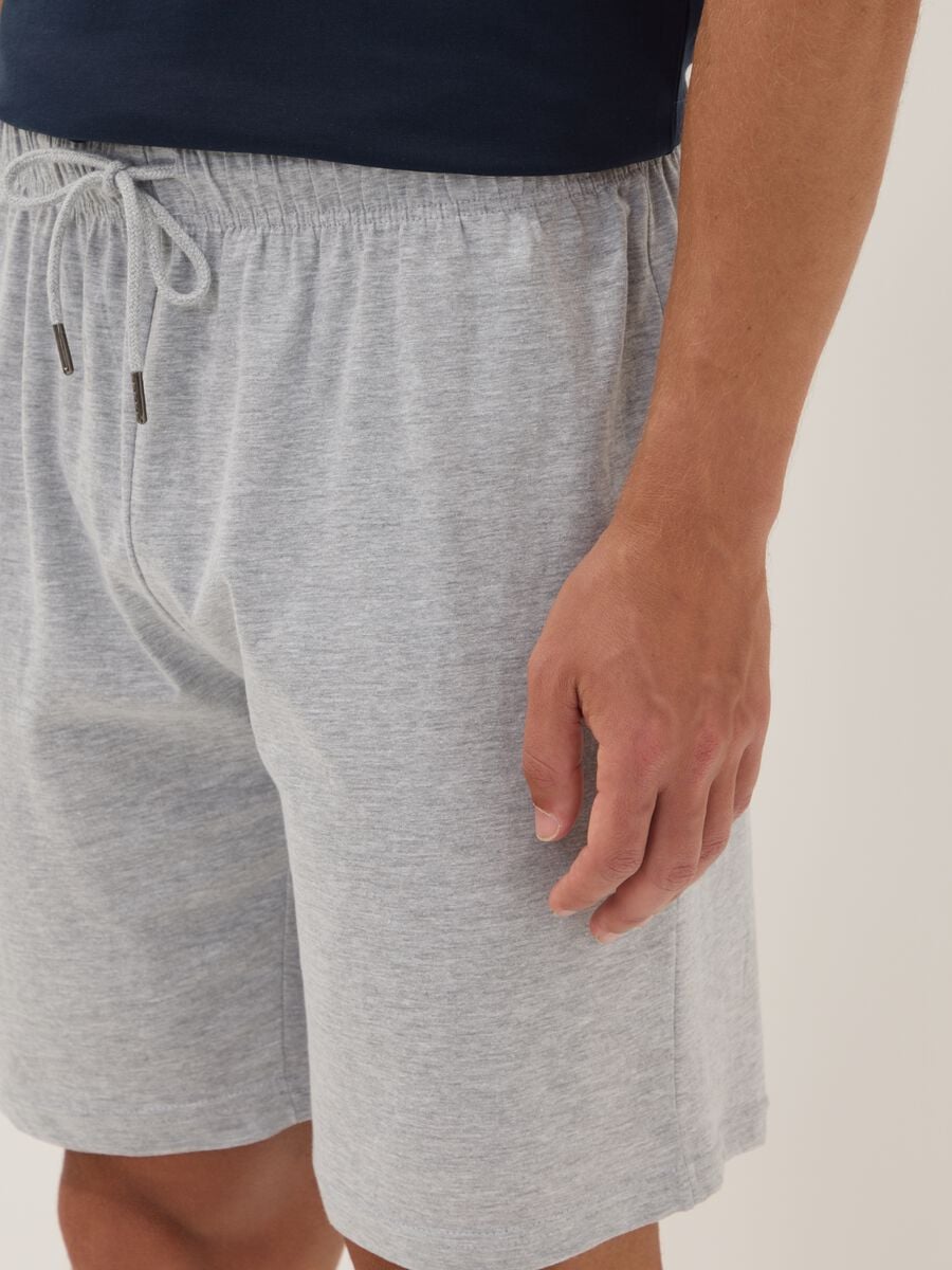 Bipack di pantaloncini pigiama multicolor in cotone organico_3