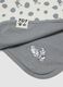 Grey pure organic cotton baby blanket with 101 Dalmatians embroidery_2