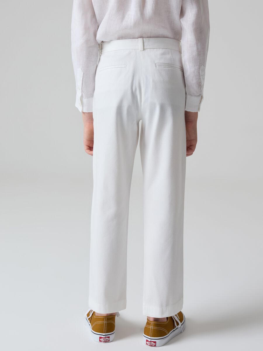 Pantaloni chino in cotone stretch_2