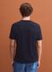 Black crew-neck pure cotton T-shirt, regular fit_3