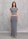 Ribbed Long Skirt Vintage Grey_0